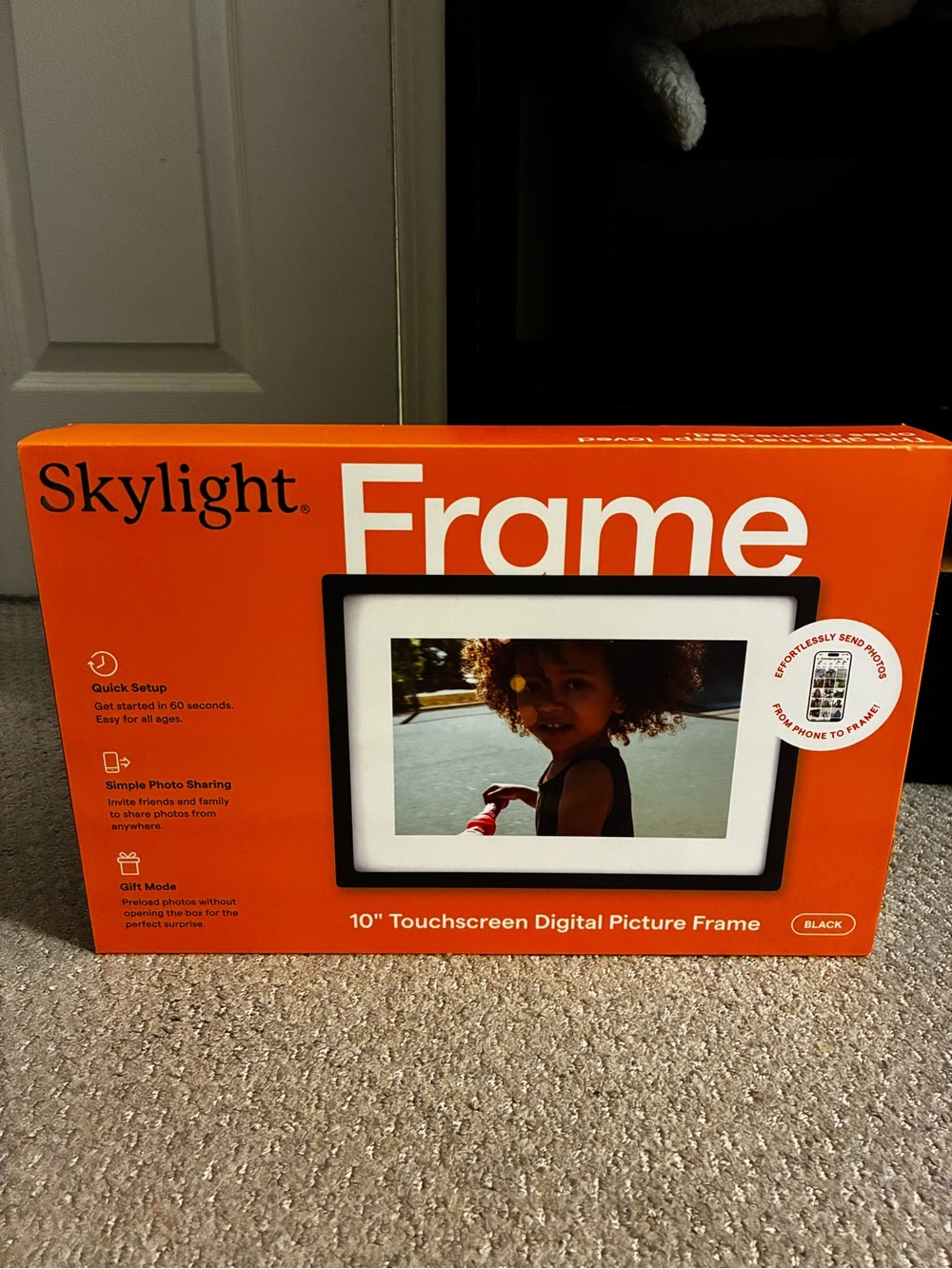 10" Touchscreen Digital Picture Frame - Black